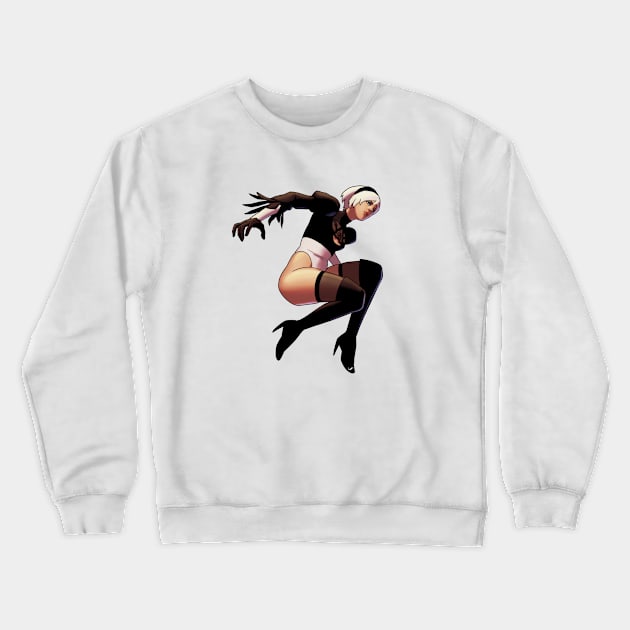 YoRHa No.2 Type B Crewneck Sweatshirt by LuizFerrarezzi